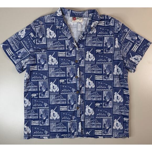 Hilo Hattie Other - VTG Hilo Hattie Mens Aloha Hawaiian Shirt SZ M AAA Hawaiian Holidays Vacation